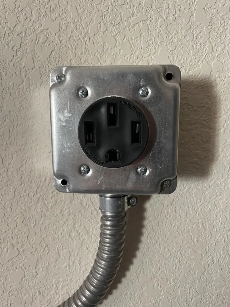 NEMA 14-50 outlet installed for Electrical Panel Upgrade in Livermore